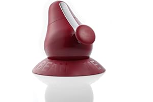 Finum BEAN ME UP Moulin à café manuel avec 2 cônes de broyage en céramique - Moulin à café réglable en finesse pour tous les grains - Moulin pour café & espresso - rouge