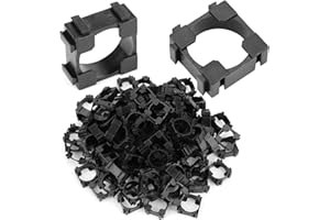 HJFH 18650 Halter Lithium-Batterie Halter Zylindrische Kunststoff batteriehalter Akku-Verbinder Batterie Halter Bracket für DIY Feste Batterie Batteriepack 100Stk