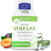 Laxante Natural - Aloe Vera, C&aacute;scara Sagrada, Fr&aacute;ngula, Ciruela, Plantago ovata - Laxante suave Alivio estre&ntilde;imiento - Equili