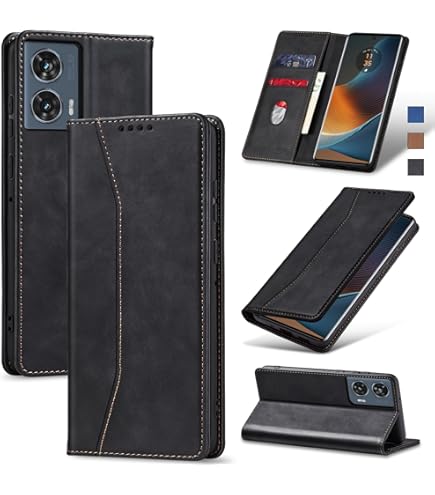 PIXFAB Case For Honor 400 Pro 5G, Leather Wallet Phone Case, Magnetic Book Flip Folio Cover [RFID Protection & Card Slots] And [Kickstand] Case Cover For Honor 400 Pro 5G - Blue - View #6