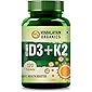 Himalayan Organics Vitamin D3 with K2 as MK7 supplement - 120 Veg Tablets