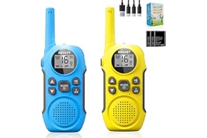 Walkie Talkies for Adults Kids Long Range,NXGKET Rechargeable Walky Talky Radio 2 Pack With Built-In Batteries,Kids Toys for 3-12 Years Old,VOX 16 Channels Usb Type-C Cable For Outdoor Camping Hiking