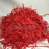 Kırmızı Pel&uuml;r Kağıt Kırpıntısı Hediye Kutusu Dolgusu Kırpıntı Dekoratif Ambalaj &ndash; 50 gram