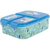 Stor MULTIPLE BLUE SANDWICH MAKER | Kids Lunch Box with Secure Lock, BPA Free - Official Bluey License