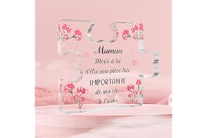 LERDRTUIN Cadeau Fete des Meres Cadeaux Fête des Meres Cadeau Mere Cadeau Anniversaire Maman Acryliques Puzzle Ideecadeau pour Maman Cadeau Jeune Maman Cadeau Maman Cadeau pour Sa Maman Cadeau Naissance Mama