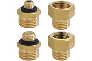 BYZESTY 4 Pezzi Cartuccia di Gas Adattatore Europa, Adattatore per Bombole di Gas, Adattatore per Ricarica Bombola Gas, Adattatore Bombole Gas Nr 1-4