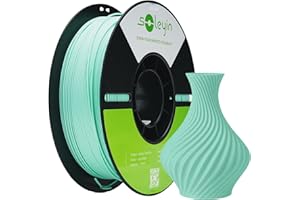 SOLEYIN Alta Velocidad Filamento PLA 1.75mm para impresora 3D 30-300 mm/s, Precisión +/- 0.02mm, Bobina de 1kg (2.2lb), Compatible con La Mayoría de Impresoras 3D FDM, Ultra PLA (Verde Claro)