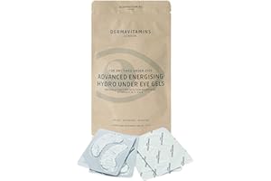 Dermavitamins Advanced Energising Hydro Under Eye Gel Patches - for Dry Tired Under Eyes (4 Pack)