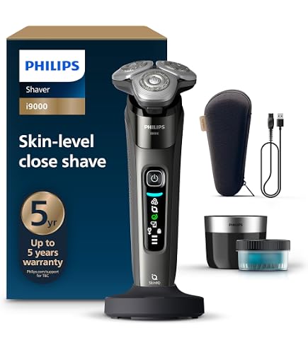 Philips Shaver i9000 Prestige, Wet & Dry Electric Shaver, Dark
