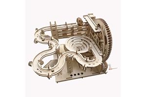 AURYEE 3D Wooden Puzzle Marble Run For Adults Kids - DIY Mechanical Puzzle Assembly Model Building Kit Wood Crafts for Boys and Girls Age 14+ Years Old