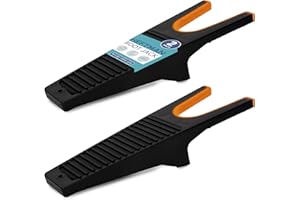 HEFTMAN Boot Jack - 2 removedores de botas de agua resistentes, negro/naranja, Talla única