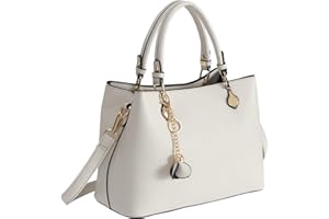 WEILIAN Elegant Handbags for Women Soft Vegan Leather Tote Bag Medium