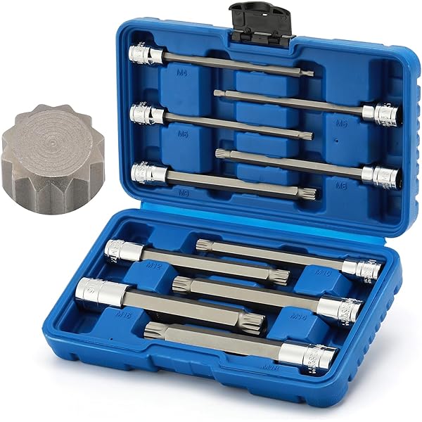 XtremepowerUS 10-Pieces XZN Tampered Triple Square Spline Bit