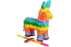 Fax Potato Donkey Cardboard Piñata - 40cm x 13cm x 55cm - Fill Your Own Kids Party Decoration
