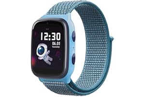 Kuaguozhe Children's Bracelets Only Compatible with Xplora X4 Bracelet, Xplora Kids Smartwatch Soft Sport Nylon Adjustable Replacement Bands Compatible with Xplora 4, Girls Boys Student Gift