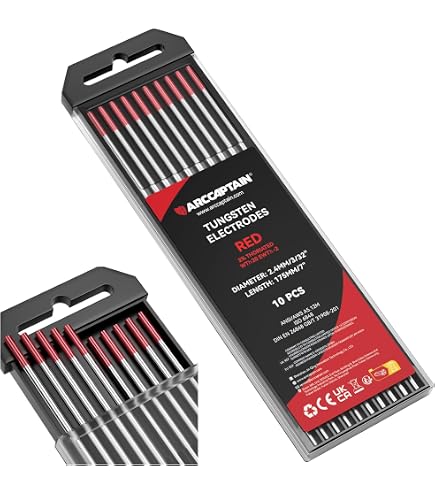 RIVERWELD TIG Wedge Collet Assortment Kit - 1.0mm, 1.6mm, 2.4mm, 3.2mm For WP, SR, DB Series Torches