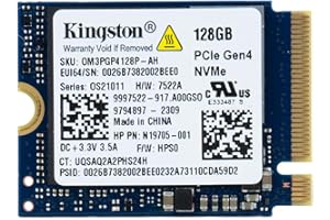 Kingston 128GB Gaming M.2 2230 PCIe NVMe Internal Solid State Drive (SSD) - Compatible with Stream Deck, Laptop & Desktop