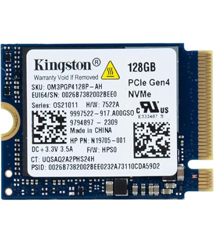 44 Toshiba(Kioxia) 256GB PCIe NVMe 2230 SSD (KBG40ZNS256G) (OEM