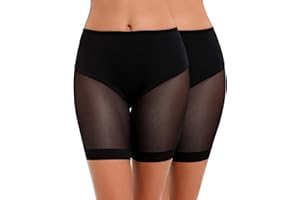 Nadeer Antypoślizgowe legginsy damskie, antypoślizgowe, szorty gorsetowe, bezszwowa bielizna, miękkie, elastyczne, lekkie