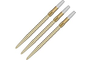 Target Darts Swiss Point Dart Spitzen, Chrono (3er-Pack Spitzen) 26MM/30MM/35MM/40MM – – Gold/Silber/Schwarz | Auswechselbare Dartspitzen, Swiss Storm Spitzen, Profi Dart Zubehör