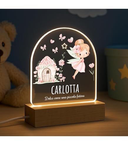 Lampada a LED a forma di luna, luce notturna con galassia, per adulti e bambini, regalo di compleanno, alimentata a batteria, piccola lampada da comodino a sospensione, lampada lunare a mezzaluna
