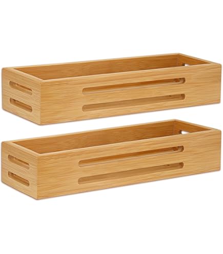 Mensola Portaspezie In Bambù - Scaffale Da Parete 50x20x20 Per Cucina, Bagno, Ufficio - Foto 6