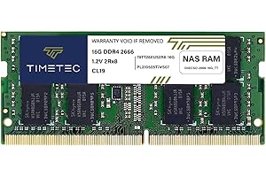 ‎TIMETEC Timetec 16 GB DDR4 2666 MHz PC4-21300 Unbuffered ECC UDIMM 1,2 V CL19 2Rx8 Dual Rank 260 Pin SODIMM Arbeitsspeicher (16 GB)
