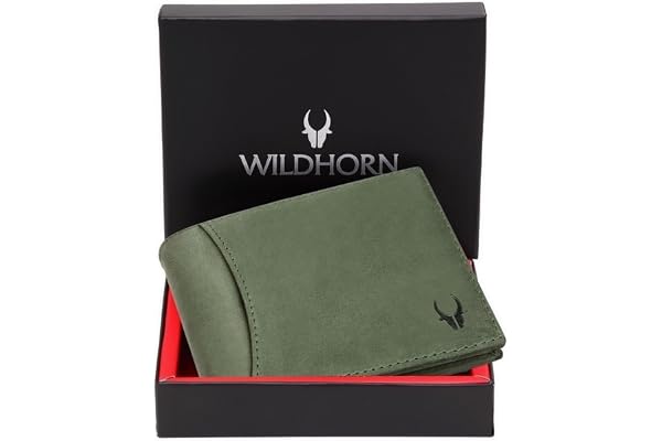 WildHorn Wildhorn India Oliver Green Leather Men's Wallet (WH7311GREEN)