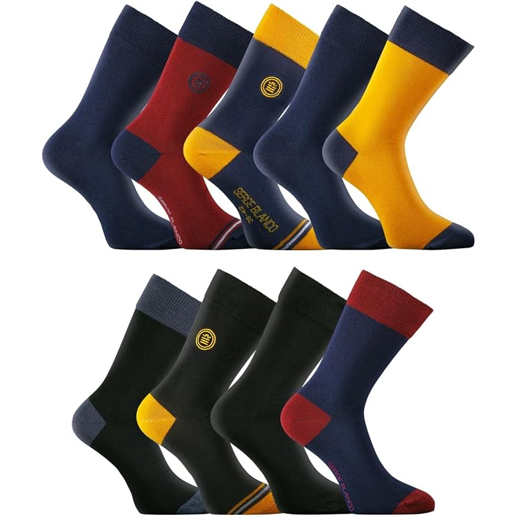 Lot De 3 Chaussettes Hautes Homme En Coton Peigné - Confortables, Douces, Tailles 39-42 Ou 43-46