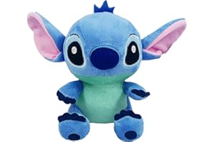 PYTRARTY Peluche Stitch, de dibujos animados, de peluche de Stitch, de peluche azul, de peluche de punto de partida, de peluche para niños (azul).