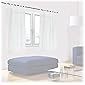 Relaxdays Gardinen 2er Set, HxB: 145x140 cm, halbtransparente Vorhänge, Wohn- & Schlafzimmer, Schlaufengardinen, weiß