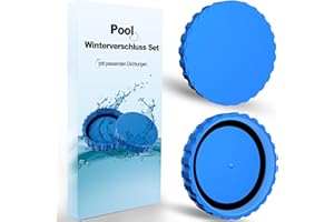 4BAOHUI Winterverschluss Set für Intex und Bestway Pools, 2 Stück Winterstopfen Pool mit Passenden Dichtungen, Winterstopfen für Bestway Pool, 100% Frostsicher & Dicht