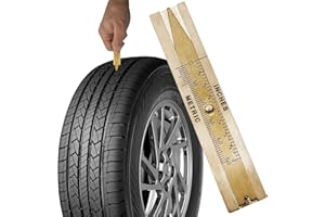 MIB GERMANY MIB Reifen-Profillehre mit 20 mm Auflagenbreite Nr. 615/4 | Profiltiefenmesser für LKW-, PKW- & Motorrad-Reifen | Messing-Reifenprofilmesser | Kfz Spezialwerkzeug | Profi-Messgerät für Profiltiefe