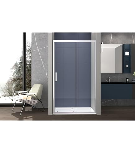 Porta Doccia A 4 Ante Per Nicchia - Cristallo Temperato 6mm Trasparente, EasyClean Anticalcare, Misure 153-158 Cm - Foto 11