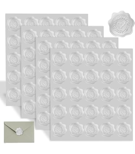 50 Adesivi Per Sigilli In Cera - Design Rosmarino Vintage, Diametro 29 Mm - Foto 12