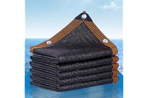 AMMOI Negro Red De Sombreado Resistente Al UV Del 96% Balcón Techo Jardín Red De Sombreado Refrigeración Rápida Paño De Sombra Transpirable Malla De Ocultación Anti-Âge Para Jardín O Perrera ( Size : 3x3m )