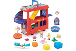 PEPPA PIG Zestaw do zabawy Świnka Peppa Autobus imprezowy 2 w 1