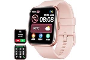 ENOMIR Smart Watch (Answer/Make Call), Alexa Built-in, 1.8'' Fitness Watch with Heart Rate SpO2 Sleep Monitor, 100 Sports Modes, 5ATM Waterproof, Step Counter and Smartwatches for iOS Android Phones