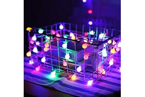 ROCK NINJA Multicolour Globe Fairy Lights, 6M 40Pcs LED Battery Powered Ball String Lights, Two Mode Shining Decoration for Christmas Wedding Birthday Holiday Party Bedroom Indoor& Outdoor