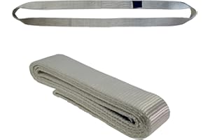 HEDEF HALAT 2T 1.25 Meter Einweg Rundschlinge Bandschlinge Hebegurt Hebeband Kranschlinge Weiß