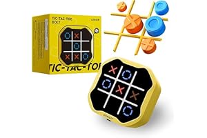 GiiKER Tic Tac Toe Bolt Game, 3-i-1 bärbar pusselspelkonsol, bärbara resespel för utbildning och minnesutveckling, födelsedagspresenter för alla åldrar
