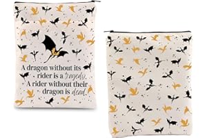 FOTAP Fourth Wing Merch Dark Romance Reader Gift Dragon Rider Inspired Gift Dragon Lover Gift Dragon Rider Book Sleeve Dragon Rider Fans Gift (Dragon Dead Bs .), (SS)