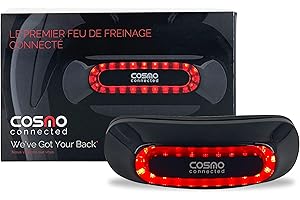 Cosmo Connected Cosmo Noir Brillant FEU Casque Moto Adulte Unisexe, Taille Unique
