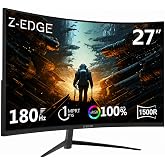 Z-Edge Curved Gaming Monitor 27 Pluggas FHD 180Hz 1ms VA 1500R FreeSync