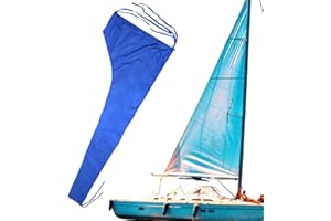 GÉNÉRIQUE Housse de Bass Boat | Housse de bôme de Grand-Voile | Taud pour Bateau Épaissir 210D, Protection Solaire, Non Déchiré, Accessoires De Bateau À Voile de Couverture de Pare-Soleil