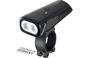 SIGMA - Buster 1100FL /Buster 1100 HL/Buster 1100 con Juego de Luces traseras Buster 150 RL | luz LED para Bicicleta de 1100 lúmenes | luz Delantera Recargable con Cinco Modos de iluminación