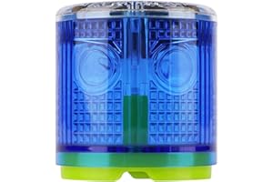 Aolyty Luz de Advertencia, con Magnética, Solar Intermitente Ráfaga LED Luz, Superbrillante de 360 grados, Impermeable, Luz Solar Estroboscópica para Emergencia (Azul)