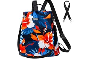 Fmeida Sac a Dos Femme Anti-vol Nylon Sacs à Main Portés Épaule pour Fille École Collèges Voyage Shopping