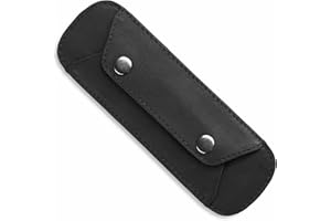 LEABAGS Almohadilla de Hombro de Cuero de búfalo Genuino | Aspecto Vintage | Correa de Hombro para Bolsas | Almohadilla de Hombro con Superficie Antideslizante