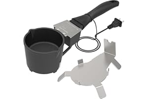 Nelyrho Elektrischer Blei-Schmelztiegel, 110 V, max. 2,3 kg Kapazität, schmilzt Bleibarren, zum Angeln von Gewichtformen und Kugelgussformen, amerikanische Standard-Buchse